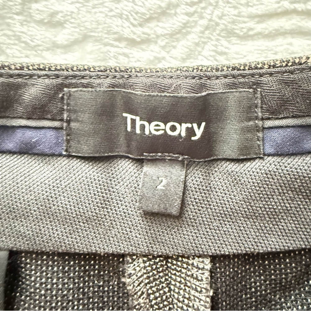 Theory Gray Dress Pants Size 2 Tailored Career Work Slacks - Picture 2 of 14